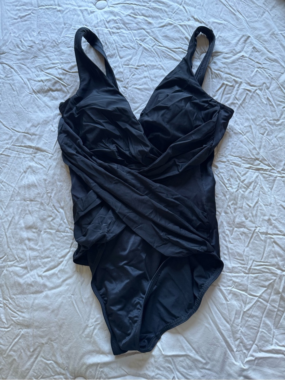 Miraclesuit Black Swimsuit with Branded Waistband